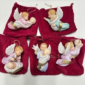 Heirloom Ornaments Ashton Drake Angel With Baby Jesus Collection Lot Of 5 Taiwan